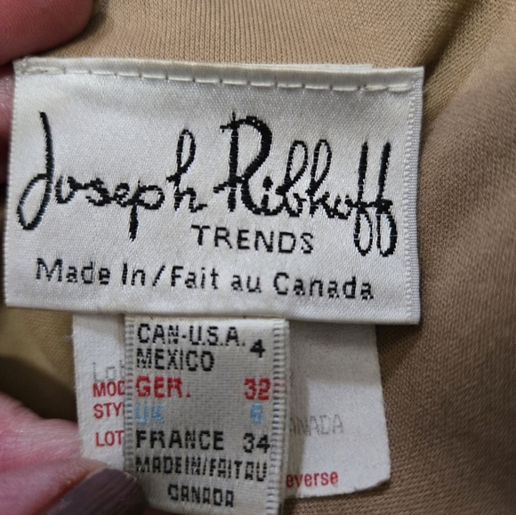 JOSEPH RIBKOFF Vintage Bronze Jacket. Size 4 - Picture 11 of 14